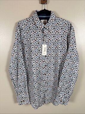 Brax Men's Patterned Long Sleeve Button-Up Shirt